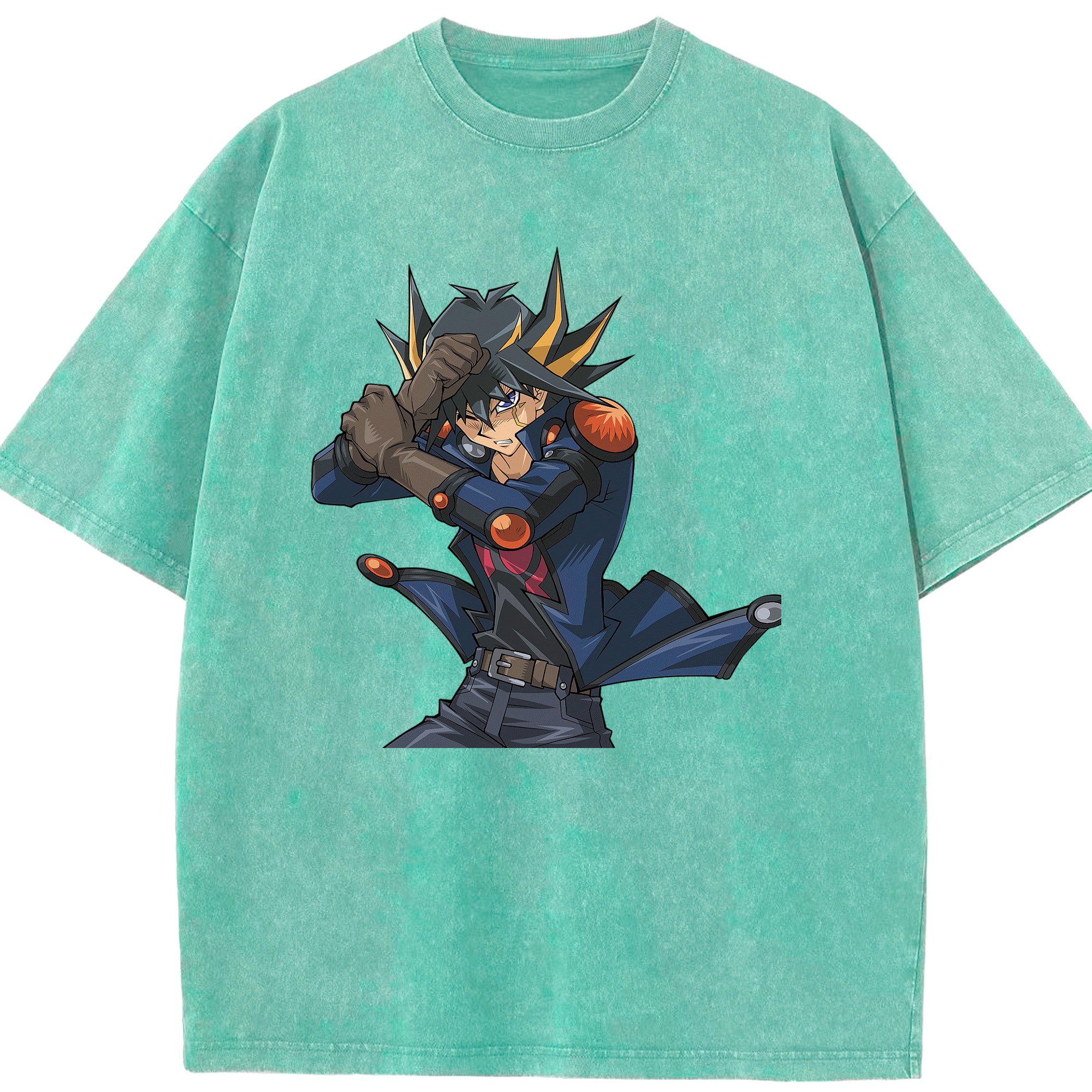 （画像用） 遊☆戯☆王 Yu-Gi-Oh! 綿100% ヴィンテージ風 半袖Tシャツ（フロントプリント）